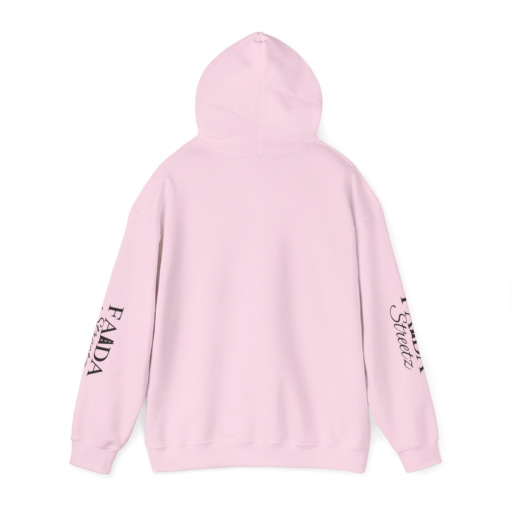 Faada Streetz Hoodie — Minimal Pyramid Logo Hoodie with Sleeve Script