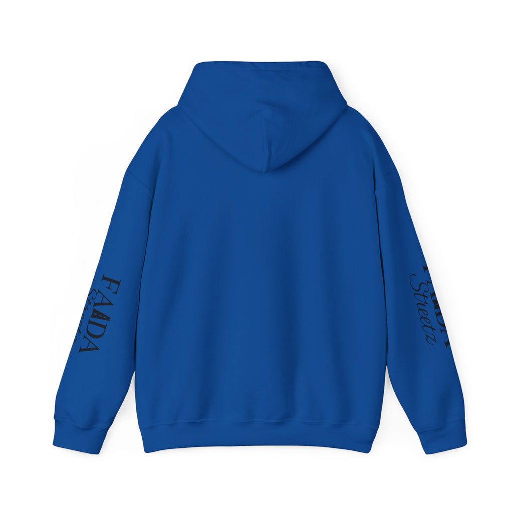 Faada Streetz Hoodie — Minimal Pyramid Logo Hoodie with Sleeve Script