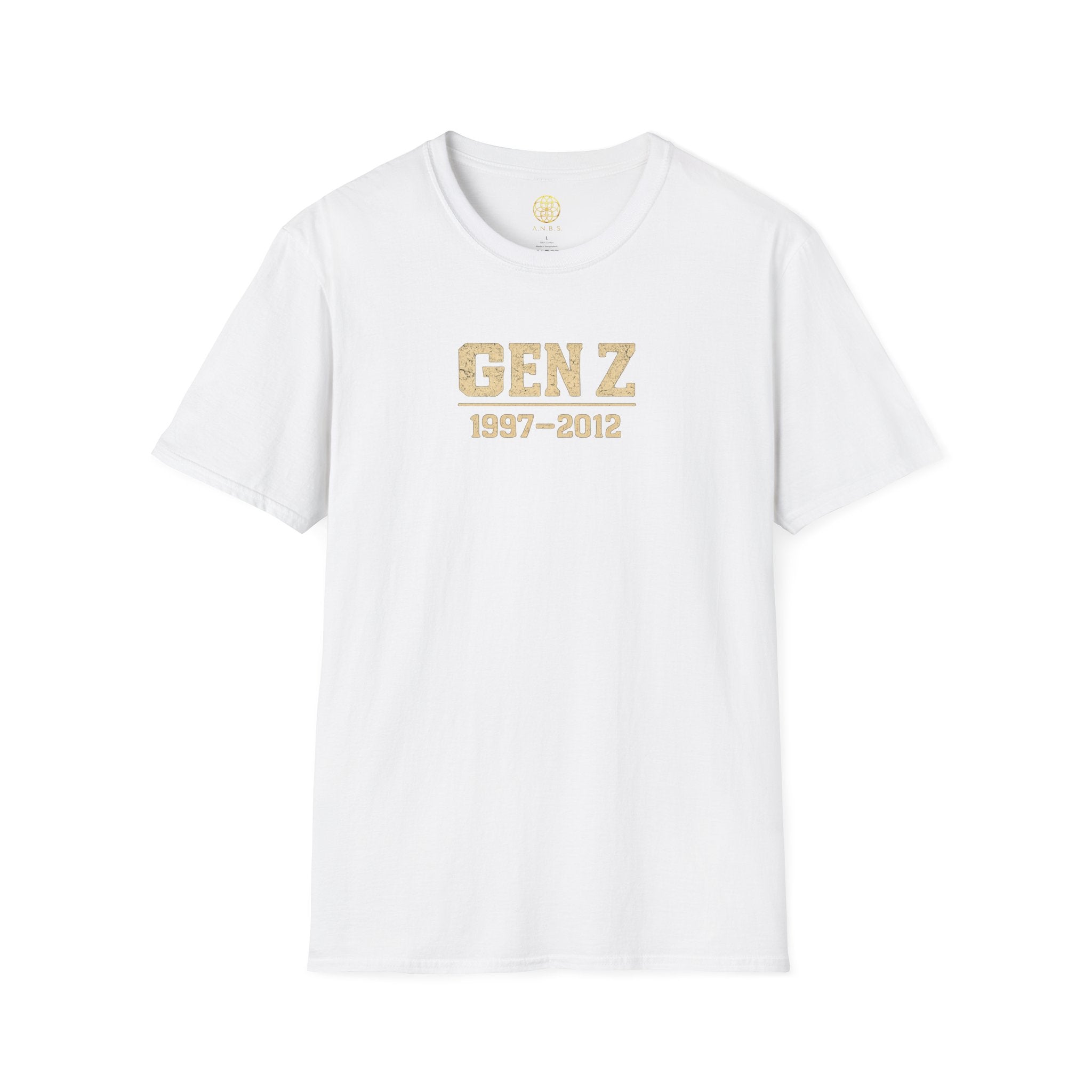 Gen Z 1997–2012 T-Shirt — Retro Vintage Gold Lettering Tee