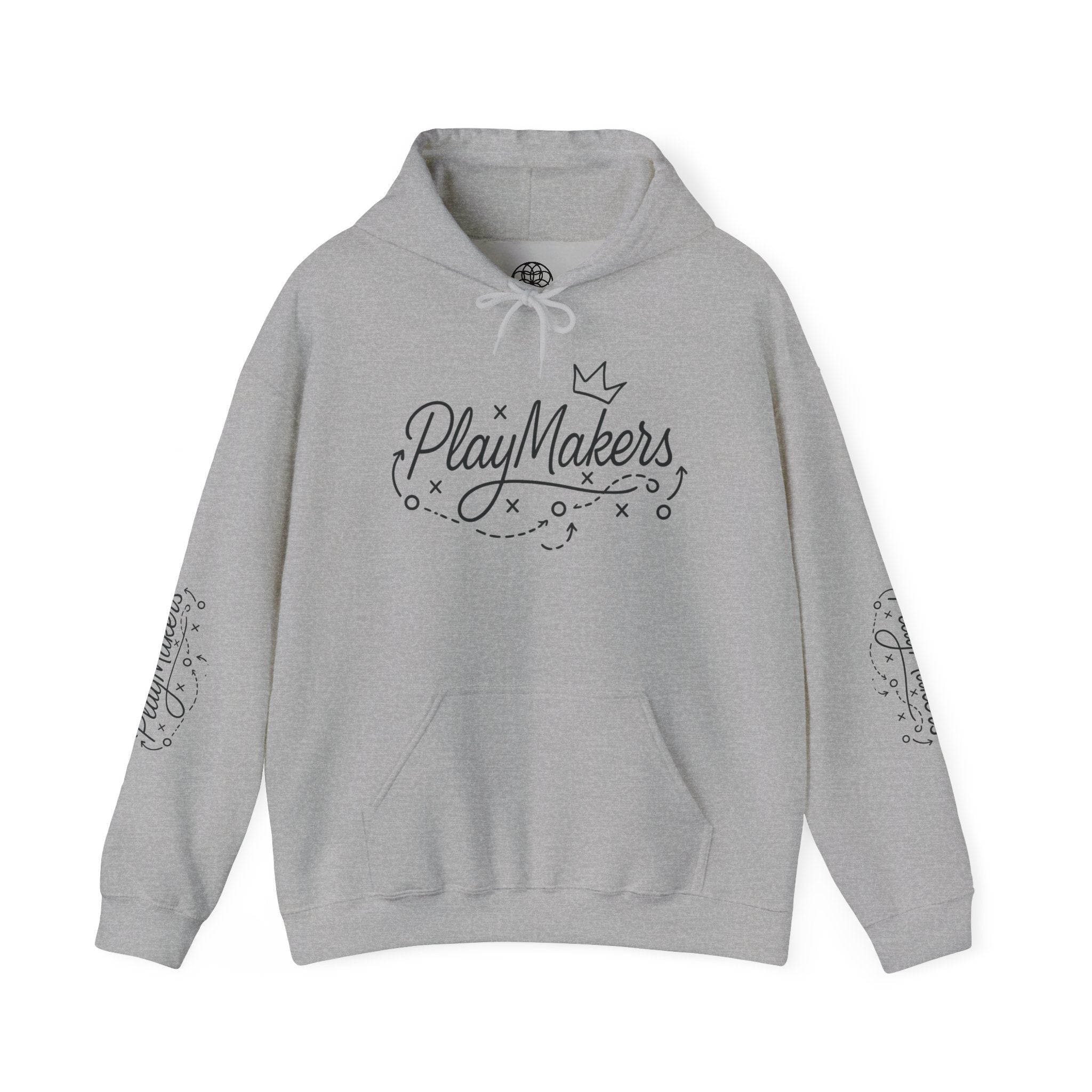 PlayMakers Hoodie — Playmakers Script Logo Pullover for Coaches & Creative Teams