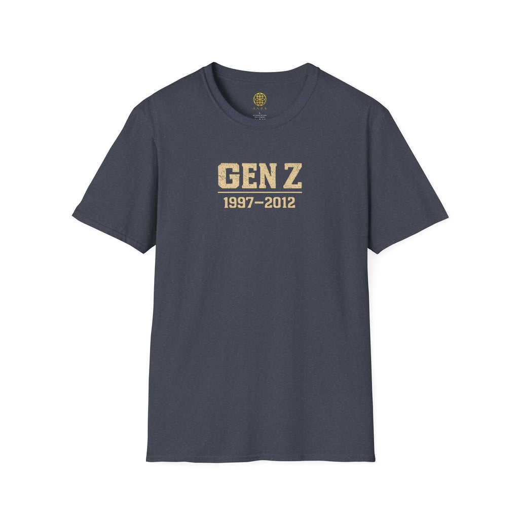 Gen Z 1997–2012 T-Shirt — Retro Vintage Gold Lettering Tee