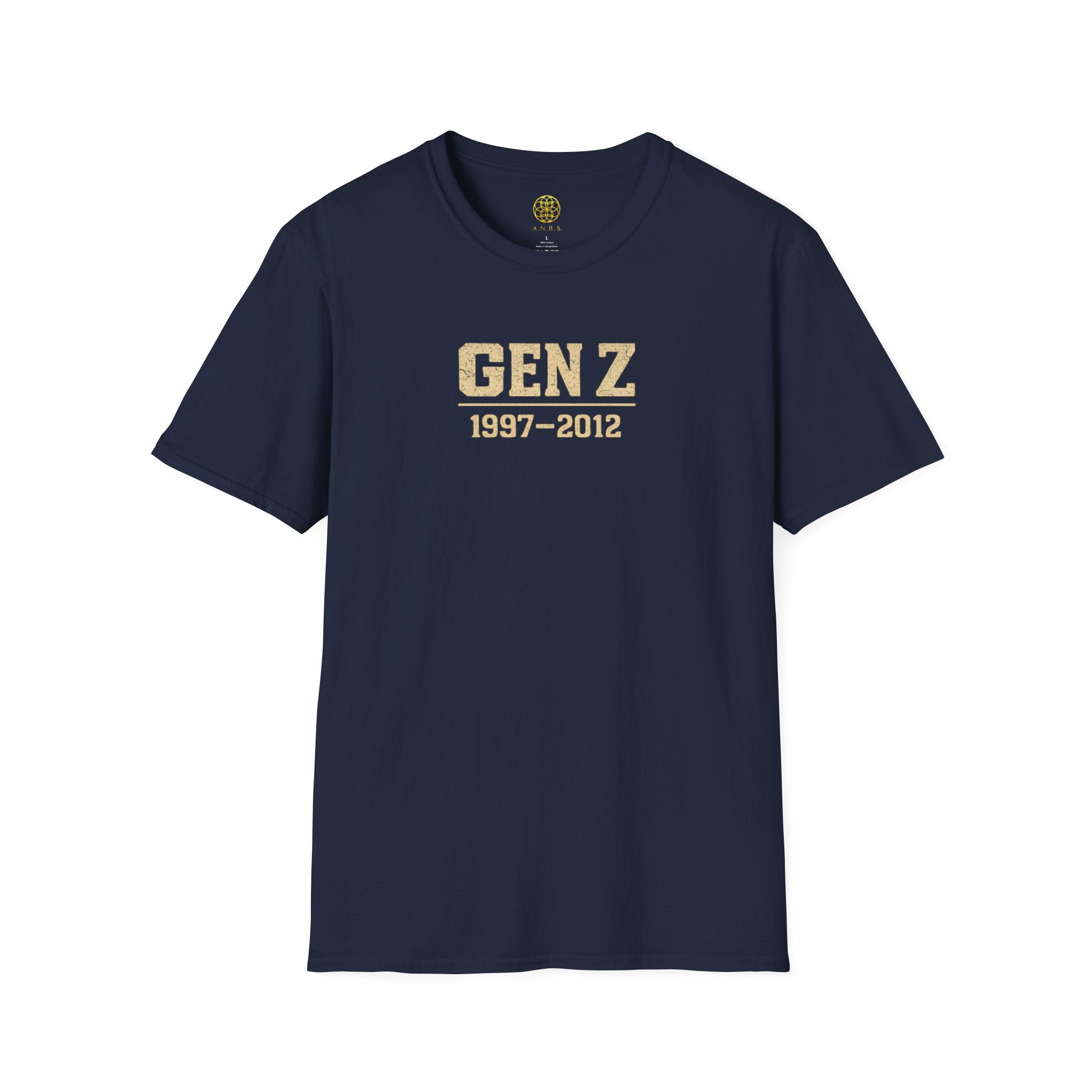 Gen Z 1997–2012 T-Shirt — Retro Vintage Gold Lettering Tee