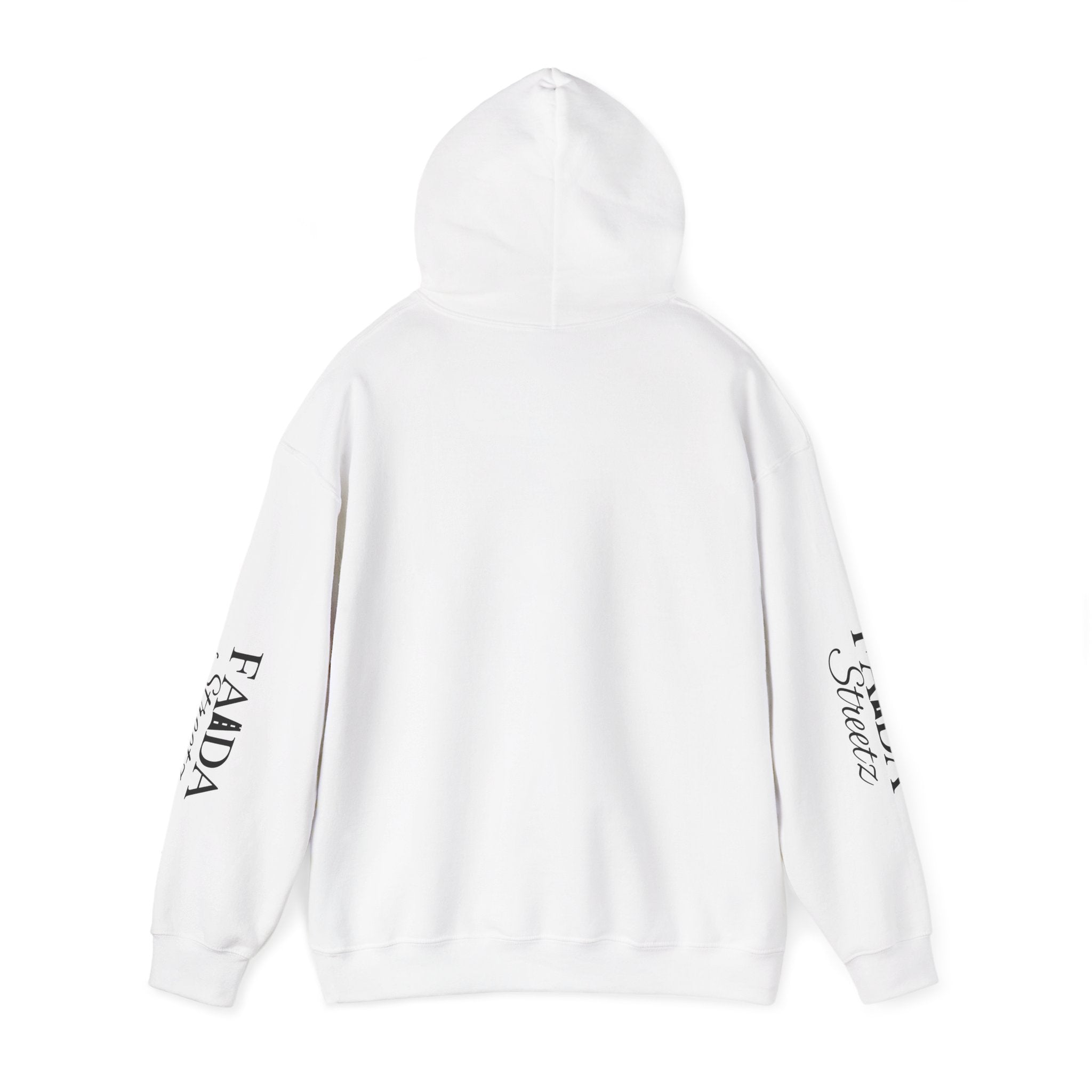 Faada Streetz Hoodie — Minimal Pyramid Logo Hoodie with Sleeve Script