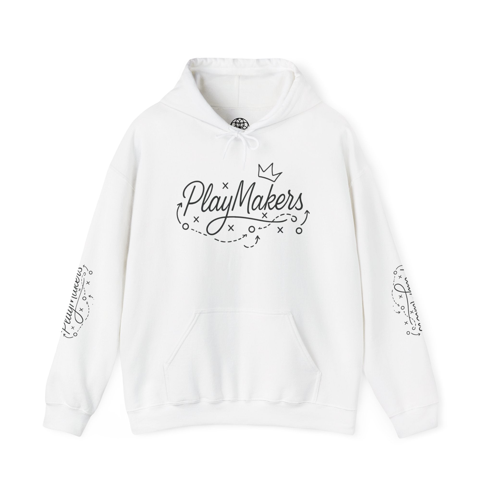 PlayMakers Hoodie — Playmakers Script Logo Pullover for Coaches & Creative Teams