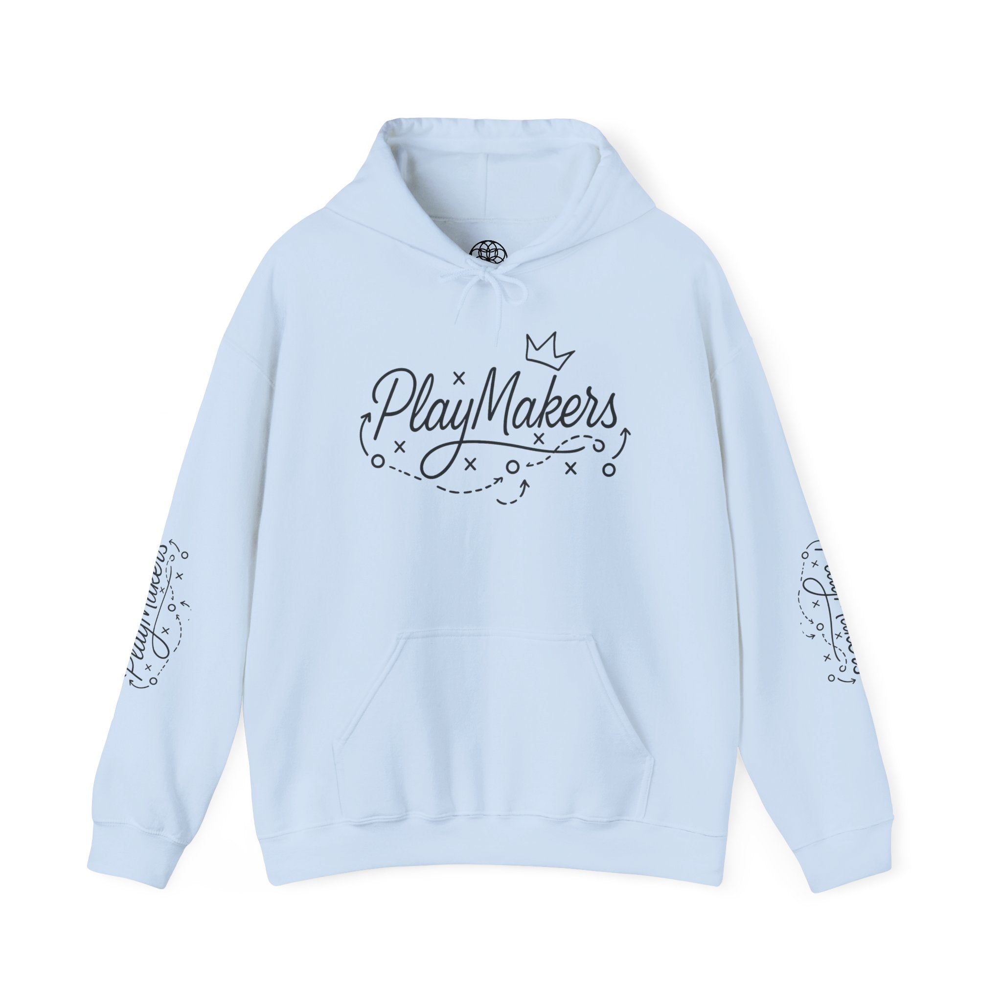 PlayMakers Hoodie — Playmakers Script Logo Pullover for Coaches & Creative Teams