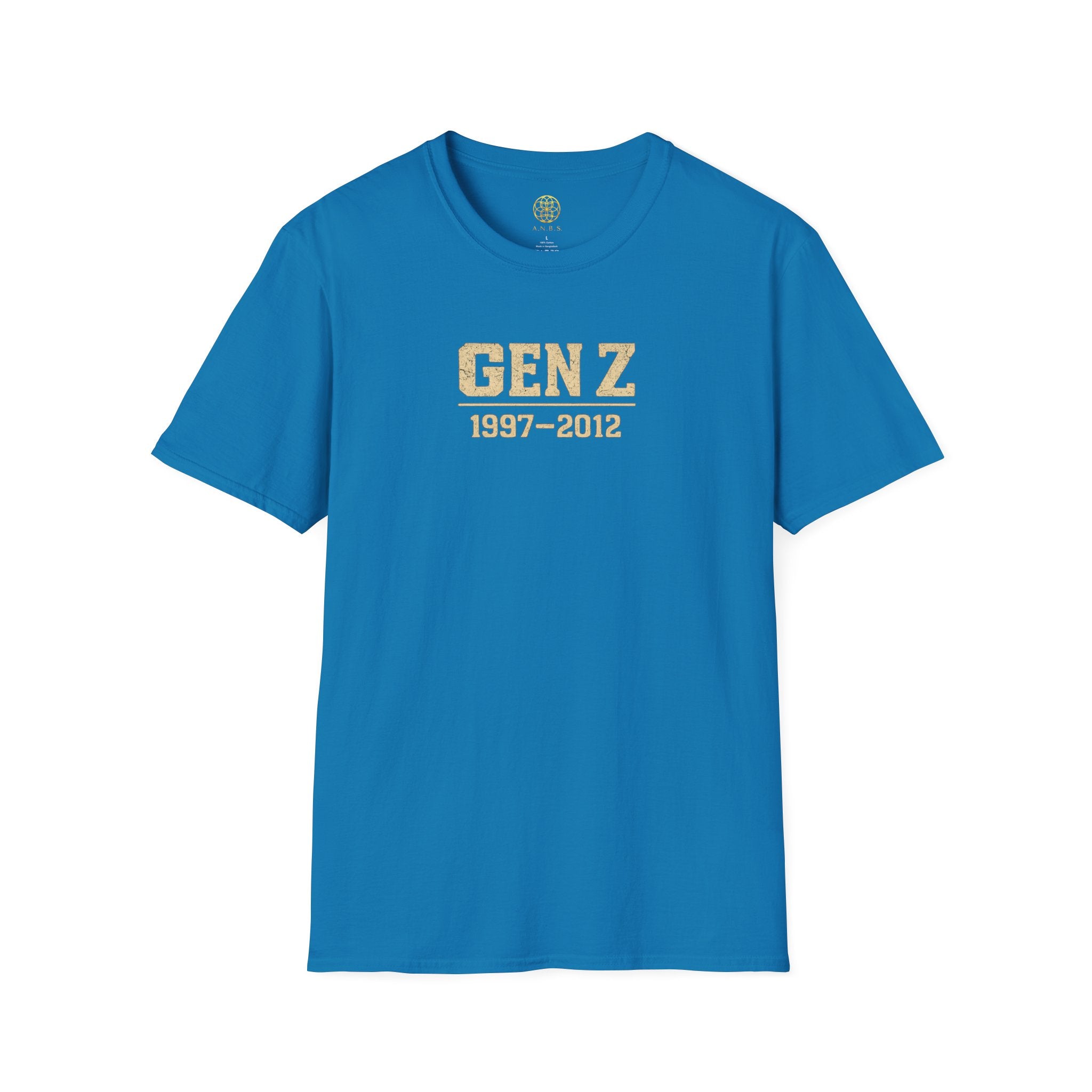 Gen Z 1997–2012 T-Shirt — Retro Vintage Gold Lettering Tee