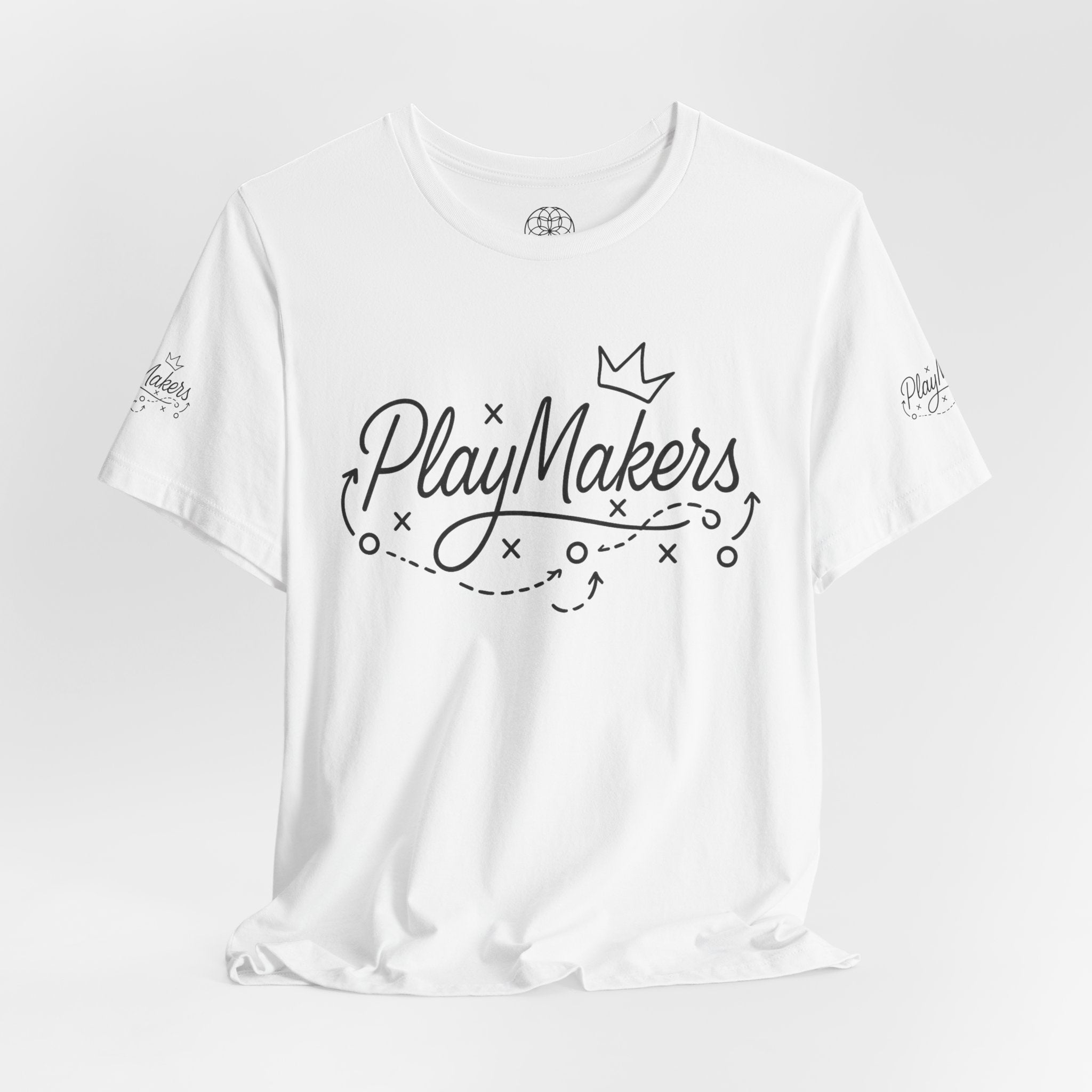 PlayMakers Graphic Tee — Playmaking Sports T-Shirt with Crown Design