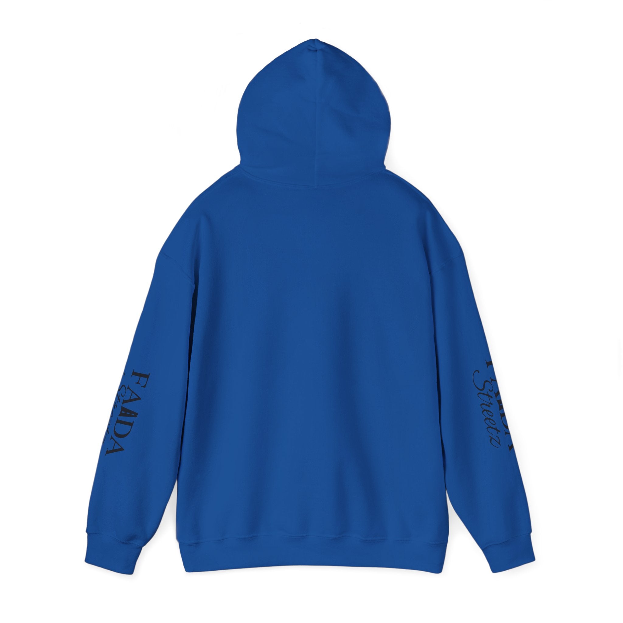 Faada Streetz Hoodie — Minimal Pyramid Logo Hoodie with Sleeve Script