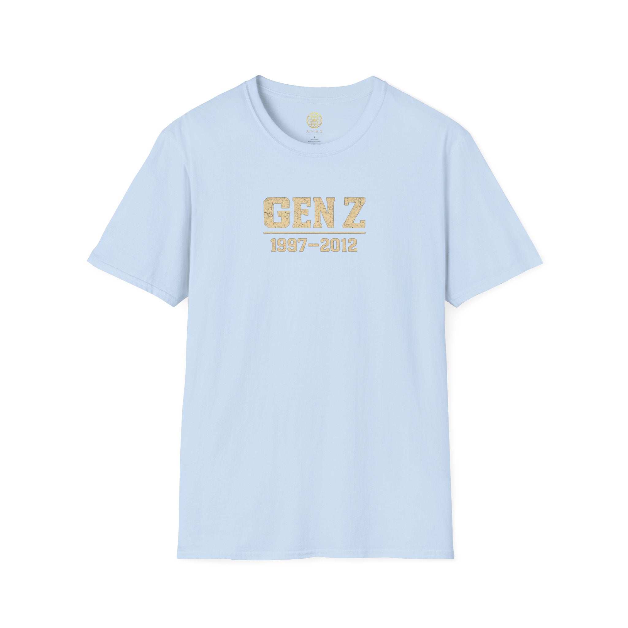 Gen Z 1997–2012 T-Shirt — Retro Vintage Gold Lettering Tee