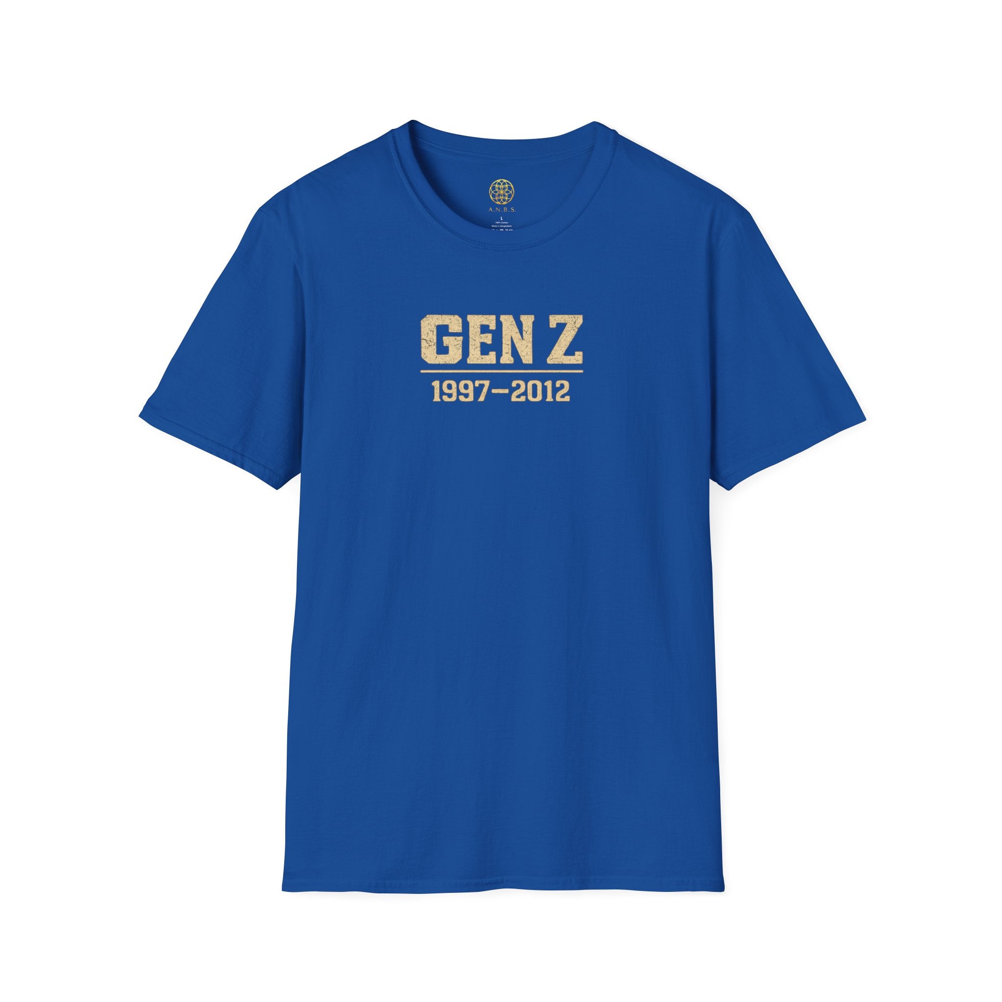 Gen Z 1997–2012 T-Shirt — Retro Vintage Gold Lettering Tee