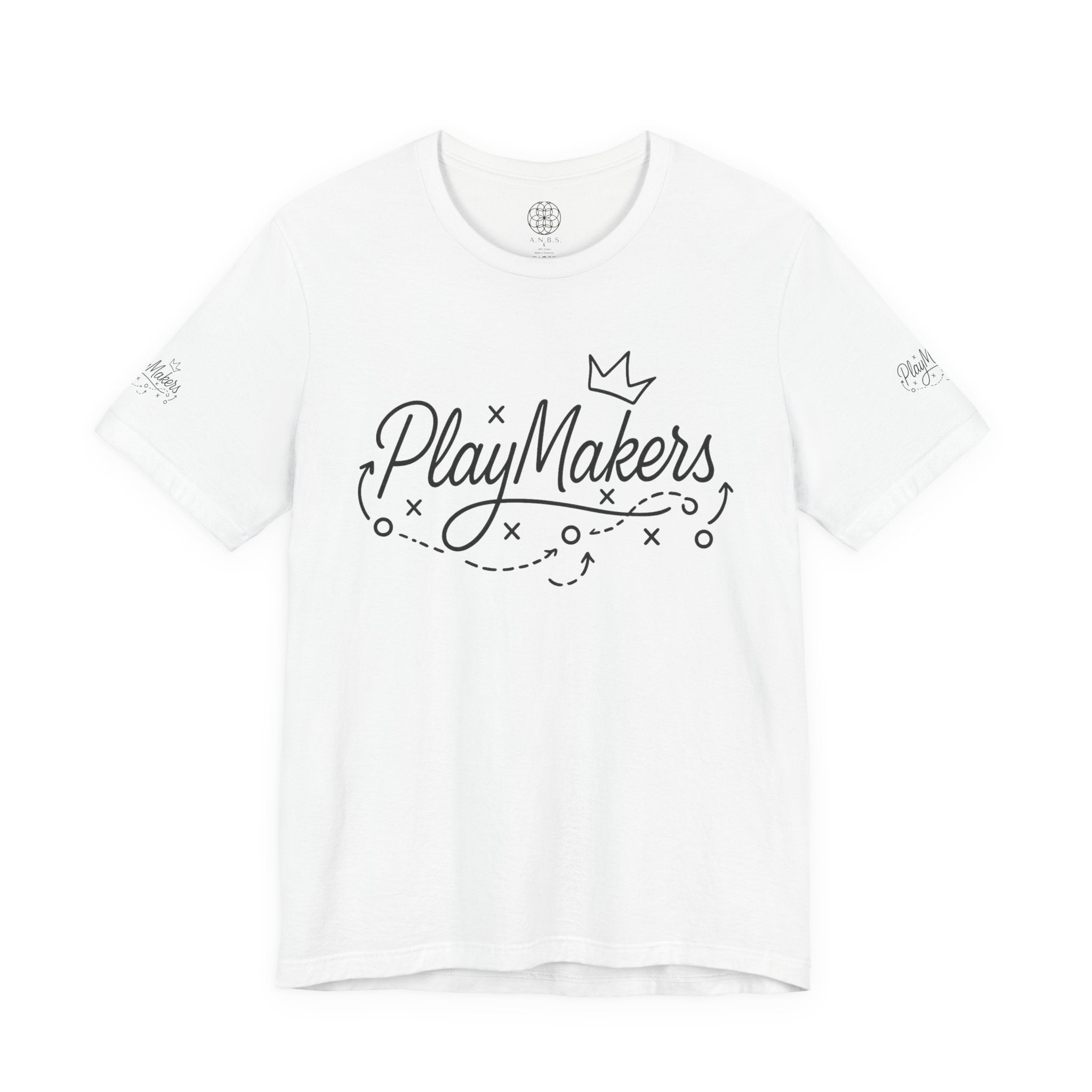 PlayMakers Graphic Tee — Playmaking Sports T-Shirt with Crown Design